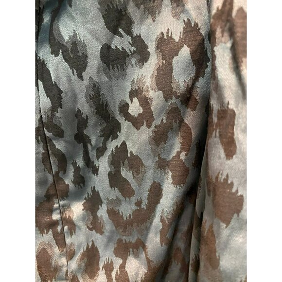 NWT Snap Blue & Black Leopard Print Strapless Juniors Womens Dress With Pockets! - Picture 5 of 11